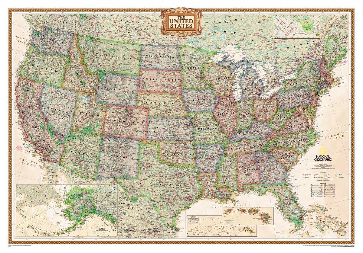Историческая карта США